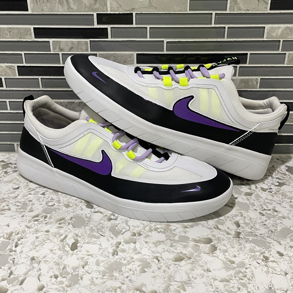 Nike SB Nyjah Free 2 - Black Wild Berry White - Men's Size 10 - BV2078-009